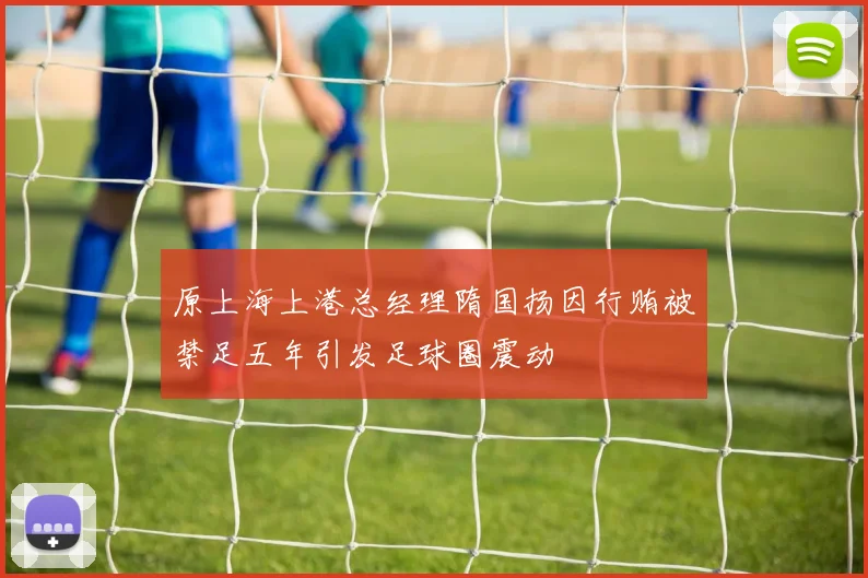 原上海上港总经理隋国扬因行贿被禁足五年引发足球圈震动