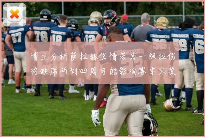 博主分析萨拉赫伤情若为一级拉伤将缺席两到四周可能影响赛季末复出